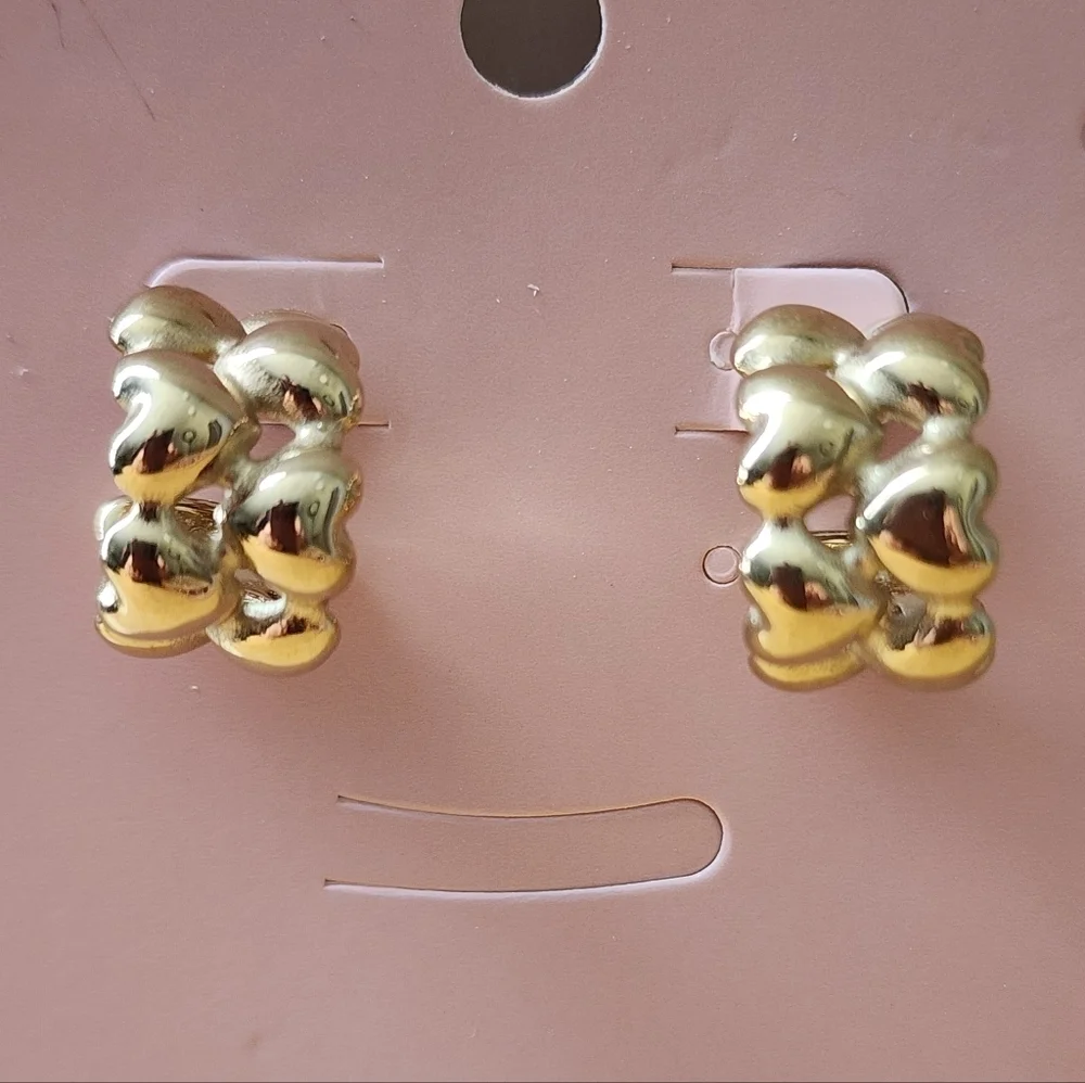 Hoops Heart Desing Stainless Steel